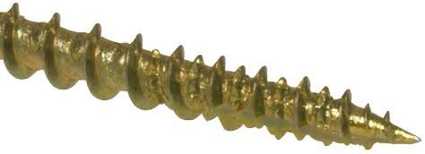 Hillman The Hillman Group 42180 Pro Crafter Wood Screw, 50-Piece, Yellow Zinc, 8 by 2-1/2-Inch
