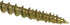 Hillman The Hillman Group 42180 Pro Crafter Wood Screw, 50-Piece, Yellow Zinc, 8 by 2-1/2-Inch