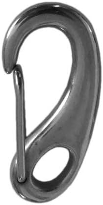 4 Pack Heavy Duty Stainless Steel Spring Snap Rope Hook - 2 Inch Marine Grade Carabiner Flag Pole Hardware