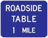 Roadside Table Distance Guide Warning Metal Aluminum Sign 8x12 Inch Wall Decor