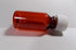 Lot of 50 Hard Side Graduated Oval 1 Ounce Plastic Amber Travel RX Medicine Bottles with Caps