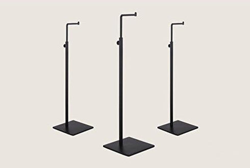 General Black Metal Adjustable Handbag Display Stand Holder