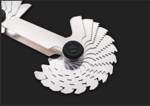 Thread Pitch Gauges Measure Tool Set, Stainless Steel Metric & Imperial Screw Gauge for Industrial Measurement