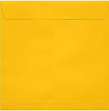 LUXPaper Square Invitation Envelopes | Peel & Press | 7 1/2" x 7 1/2" | Sunflower Yellow | 50 Qty
