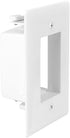 Single-Gang Quick Install Bulk Wire Plate, White