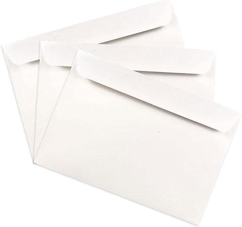 JAM PAPER Booklet Commercial Envelopes - 6 1/2 x 9 1/2, White, 50/Pack