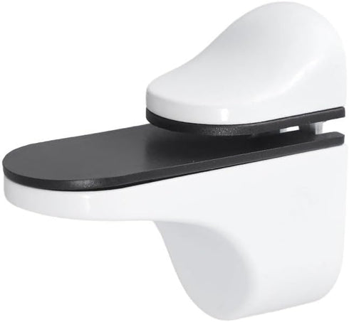 Generic 3-22mm Adjustable Glass Shelf Holder Wall Mount Zinc Alloy Clamp For Thick Glass Or Wood Shelves, Polished