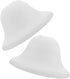 7.48X7.48X3.93In 2-Pack UKCOCO Round Mushroom Lamp Shade Replacement for Table and Floor Lamps Plastic Lampshade Cover