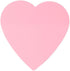 dohobby 300 Sheets Heart Shaped Sticky Notes - Pink Translucent Love Self-Adhesive Notepad for Office Home (6 Packs)