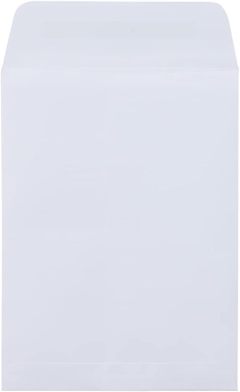 JAM PAPER 5 1/2 x 7 1/2 Open End Catalog Commercial Envelopes, White with Peel and Seal Closure, 50/Pack