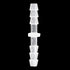 Plastic Hose Barb Fitting 1/8" x 1/8" Pipe Connectors Joint Splicer Adapter for Aquarium Household Fuel Gas Liquid Air