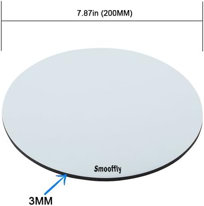 Smooffly Galaxy Round Mouse Pad, Blue Purple Galaxy Customized Round Non-Slip Rubber Gaming Mouse Pad, 7.87"X7.87"