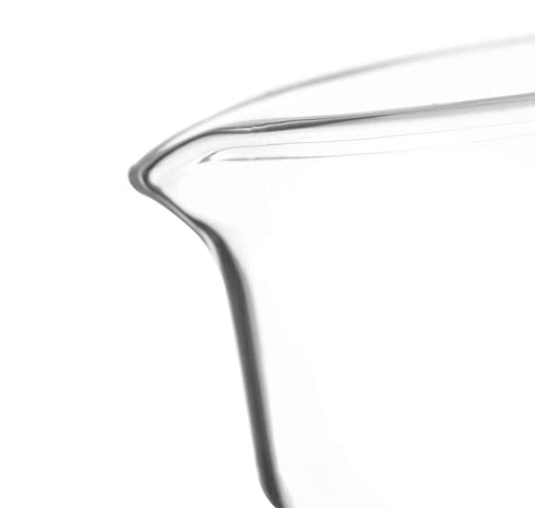 United Scientific Supplies Crystallizing Dish, 20mL Flat Bottom with Spout, Borosilicate 3.3 Glass, Pack of 6, Clear