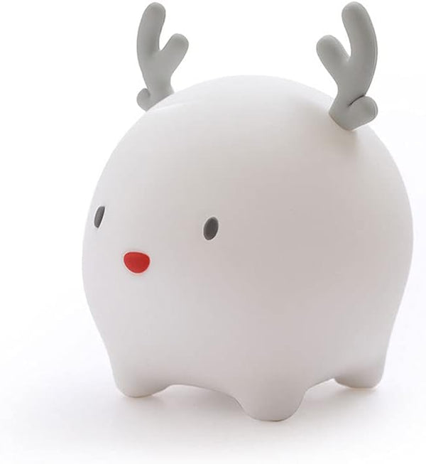 TTBDDDYH Touch Control Bedside Lamp, Moe Deer Shape Sensor Night Light, Creative Silicone