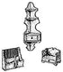 Woodworking Paper Plan to Build Corner Shelf, Cranberry Picker, Desk Organizer -