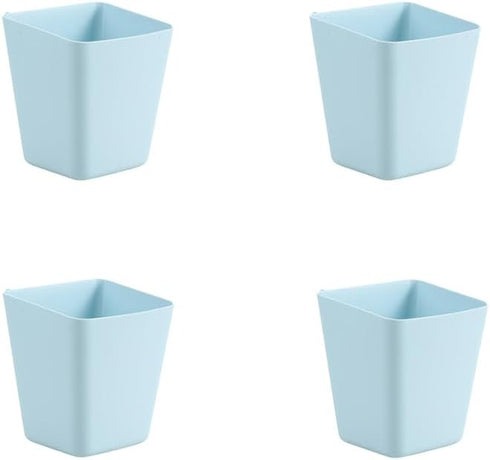 SEIWEI 4X Hanging Cup Holders, Multipurpose Rolling Cart/Pegboard Accessories for Art & Craft