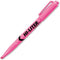 Avery Hi-Liter Pen-Style Highlighters, Fluorescent Pink Ink, Chisel Tip, Dozen Pink/Black Barrel