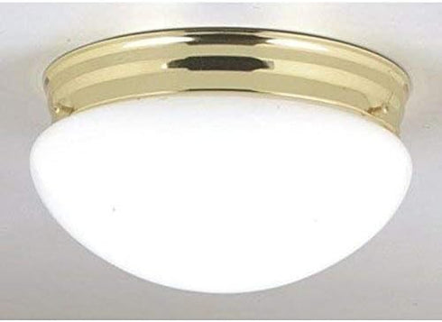 66609 2BULB Westinghouse PB Ceiling Fixture Lighting, Two Polished Brass