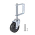Gate Caster 4” and 5", Heavy Duty Wheel with Spring Loaded, Universal Mount Plate, 250-500 lbs Load Capacity (4 inch