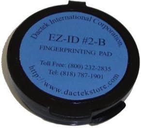 Fingerprint Pad, 2" Diameter, Blue