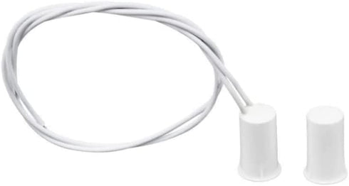 Magnetic Door Switch RC-33 NC Recessed Wired Security Window Door Contact Sensor Alarm White- (5 Sets)