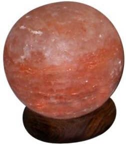 Hand-Carved Himalayan Salt Lamp - Round Sphere with Cord