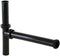 EZ-Flo 1-1/2 Inch x 16 Inch End Outlet Waste Disposer Kit, Black Polypropylene for Tubular Drain Applications, 35322
