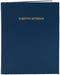 BookFactory Blue Scientific Notebook/Scientific Lab Notebook - 168 Pages (.25" Grid Format), 8 7/8" x 11 1/4", Blue