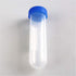 Hilitand 45ml Test Tubes, Transparent Plastic Sample Bottles with Lids for Portable Travel Needle Storage