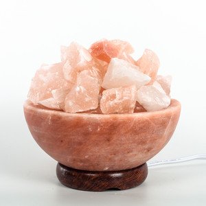 Black Tai Salt Co. Authentic Himalayan Salt Fire Bowl Prosperrity Lamp!