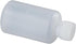 FEIYING 50pcs 60ml 2OZ Plastic Travel Empty Small Mouth Graduated Lab Chemical Container, Sample Bottles with Caps
