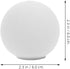 2pcs G9 60MM Healifty Frosted Glass Globe Lamp Shade Replacement for Chandelier and Wall Sconces Opal White Finish