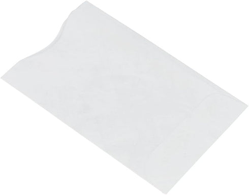 LUXPaper Tyvek Credit Card Sleeves, 2 1/4" x 3 1/2", White, 50 Qty