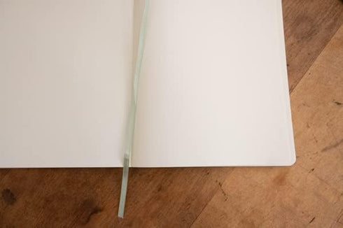 Tomoe River 68gsm Cream Paper Notebook 192 Blank Plain Pages Lay Flat Binding A5 (Blank Plain Page) by Pluma Paper Company