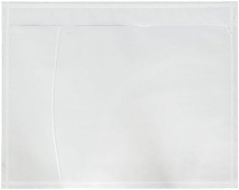 Packing List Envelopes 7.5" X 5.5" Pouches, Clear Enclosed Adhesive Bags, Pack of 50