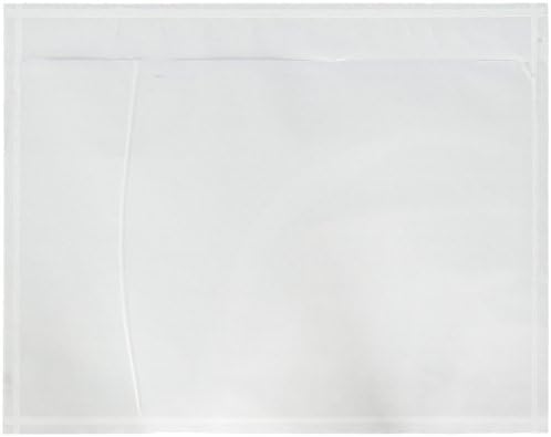 Packing List Envelopes 7.5" X 5.5" Pouches, Clear Enclosed Adhesive Bags, Pack of 50