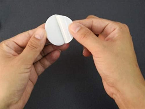 Door Knob Wall Shield, 6PCS White Round Soft Rubber Wall Protector Self Adhesive Bumper (1.57 Inch)