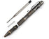 SMOOTHERPRO Solid Brass Bolt Action Pen Refillable Retractable Heavy Duty for Tremor Parkinson Arthritic Business Office Signature Writing EDC Gift Retro Black(BB202) by SMOOTHERPRO