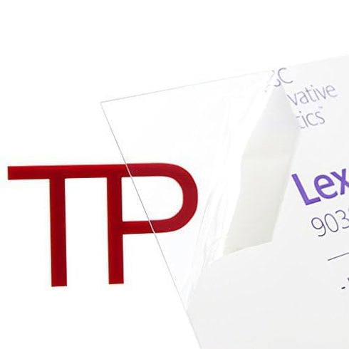 Lexan Sheet - Polycarbonate, Clear, .060" - 1/16" Thick, 12" x 12"
