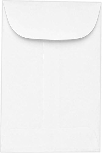 LUXPaper #3 Coin Envelopes | 2 1/2" x 4 1/4" | Bright White | 24lb. Text | 50 Qty by LUXPaper