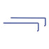 Argos C4050 Polypropylene Sterile Disposable Blue L-Shaped Cell Spreaders, Case of 500