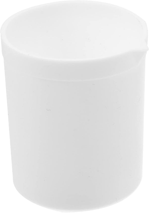Lab Beaker, PTFE Beaker Acid and Alkali Resistant, High Lubrication White Measuring Cup for Lab (100ml)