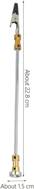 Walfront Single Arms Soldering Helping Hands, Magnetic Base Adjustable Welding Tool for Electronics Repair Assembly