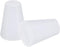MECCANIXITY Silicone Rubber Tapered Plug - 8mm to 13mm Solid White for Laboratory Use, 10 Pieces