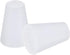 MECCANIXITY Silicone Rubber Tapered Plug - 8mm to 13mm Solid White for Laboratory Use, 10 Pieces