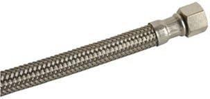 Danco 59827 3/8 in. Soft Comp. x 1/2 in. Soft Cone FIP. x 12 in. Length Faucet Connector, Stainless Steel by Danco