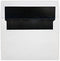 LUXPaper A8 Foil Lined Invitation Envelopes | Peel & Press | 5 1/2" x 8 1/8" | White w/Black LUX Lining | 60lb. Text | 50 Qty by LUXPaper