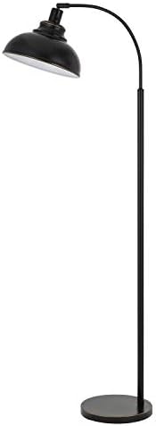 Cal 60W 61.00x23.50x11.00, BO-2964FL-DB Dijon Adjustable Metal Floor lamp with Weight Base and on Off Socket Switch