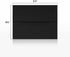 LUXPaper A2 Invitation Envelopes | Peel & Press | 4 3/8" x 5 3/4" | Midnight Black | 80lb. Text | 50 Qty