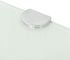 WXGTBKPR 9.8 9.8 Inch Corner Shelf Floating Wall Mount x White Tempered Glass Triangular Display Rack for Bathroom